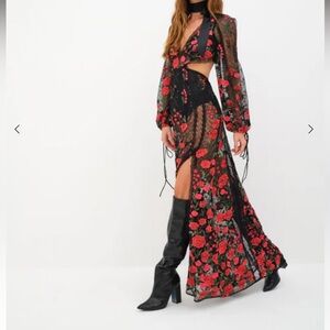For Love and Lemons Araceli Maxi Dress XXS